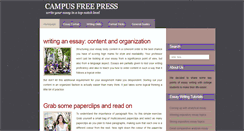 Desktop Screenshot of campusfreepress.com